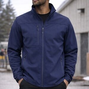 Clique Men’s Softshell Jacket Navy Blue XL | Full Zip | New in Package